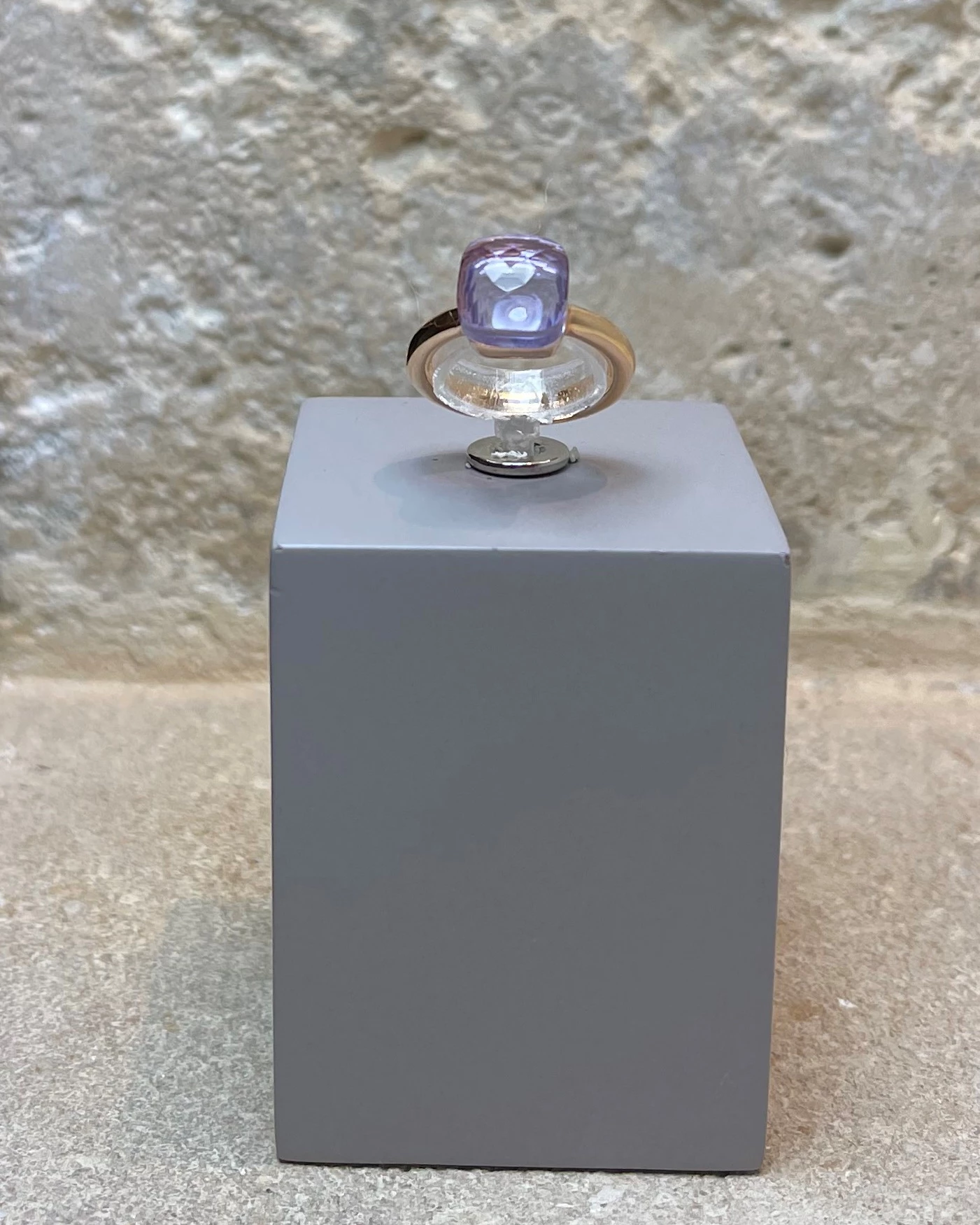 Anello argento rosa con pietra semipreziosa cod: 00132119