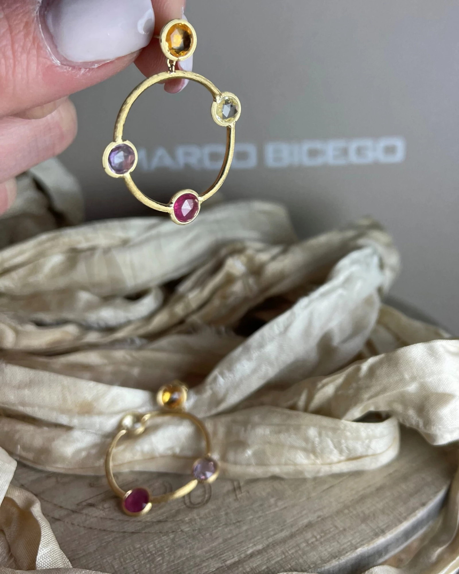 012 Marco Bicego Orecchini oro mix di gemme OB977-MIX01 (Y-02)