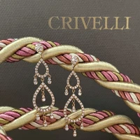 011 Crivelli Orecchini oro rosa con brillanti cod: 212-L369