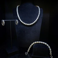 021 Giovanni Raspini bracciale argento e perle naturali cod: 11487