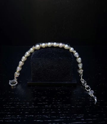 (021)Giovanni Raspini bracciale argento e perle naturali cod: 11487