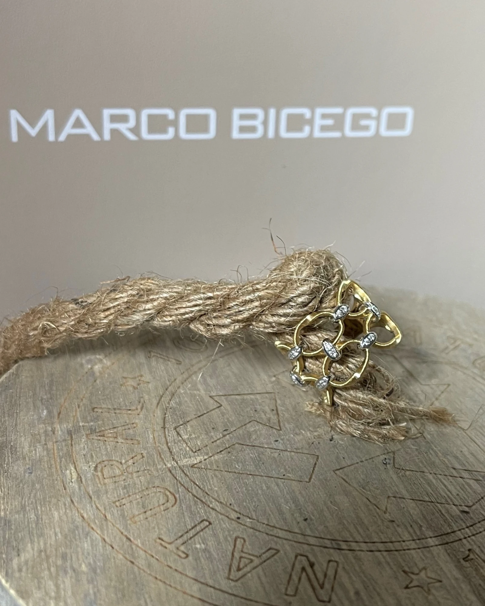 012 Marco Bicego anello oro e brillanti cod: AB355-B (YW-M5-15,0)