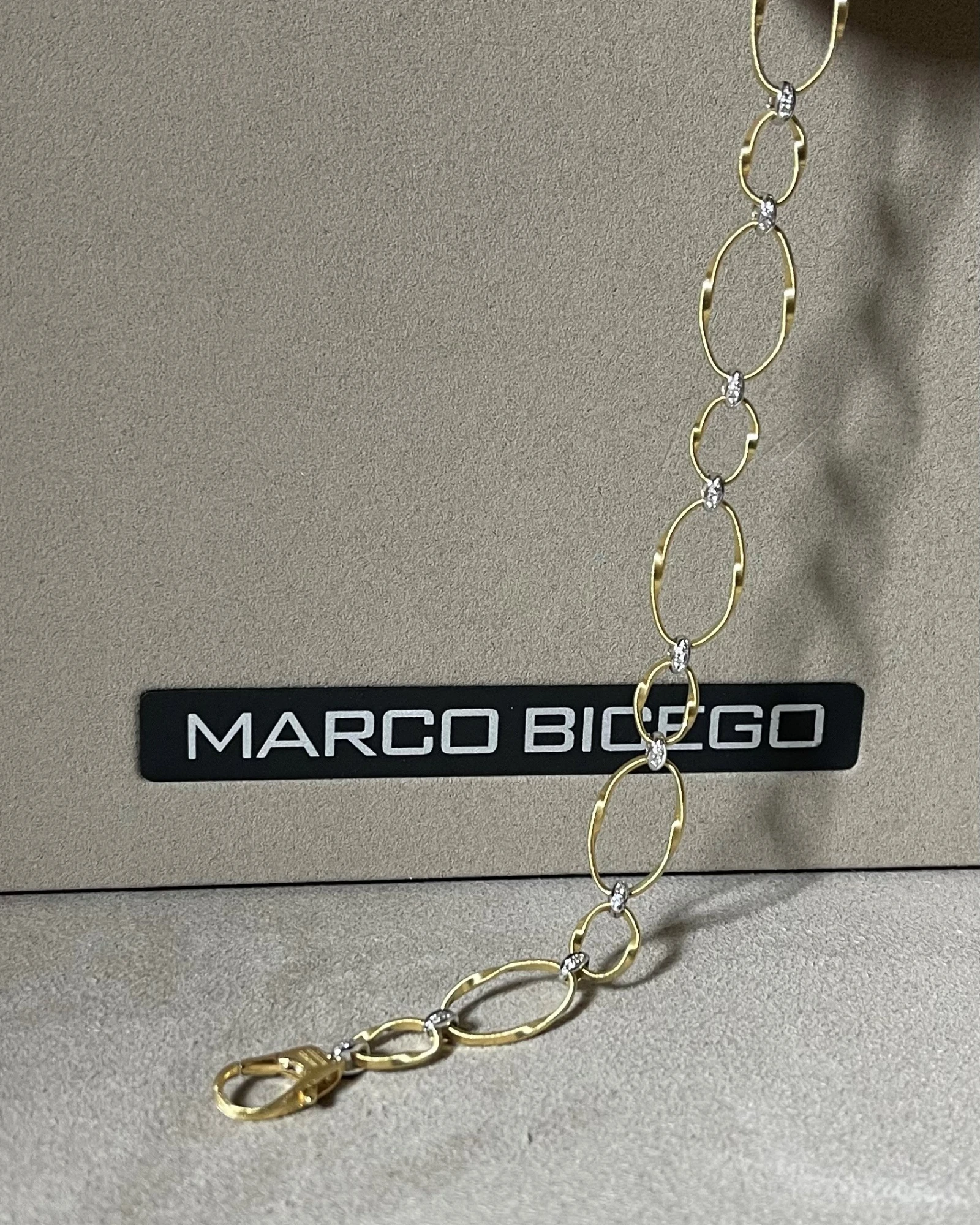 (012)Marco Bicego bracciale oro e brillanti cod: BG783-B2 (YW-M5-19,0)