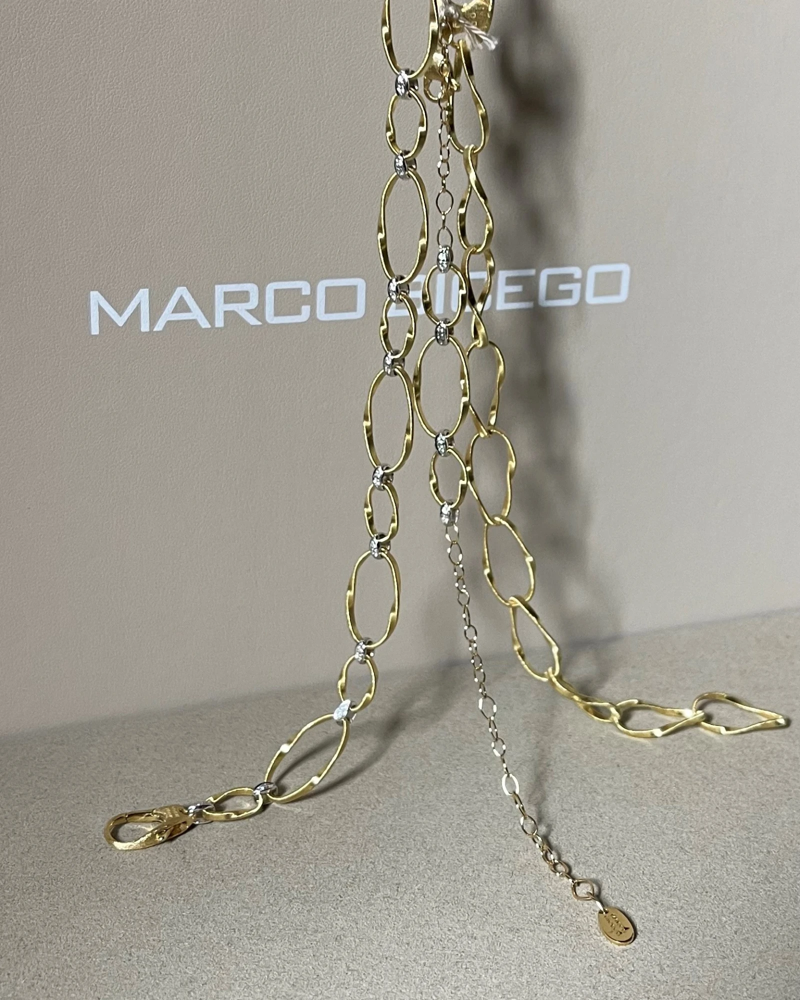 (012)Marco Bicego bracciale oro e brillanti cod: BG771-B2 (YW-M5-15,0)